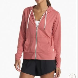 Vuori Halo Performance Hoodie 2.0 orange / pink